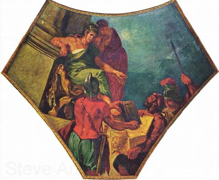 Eugene Delacroix Alexander und die Epen Homers Norge oil painting art